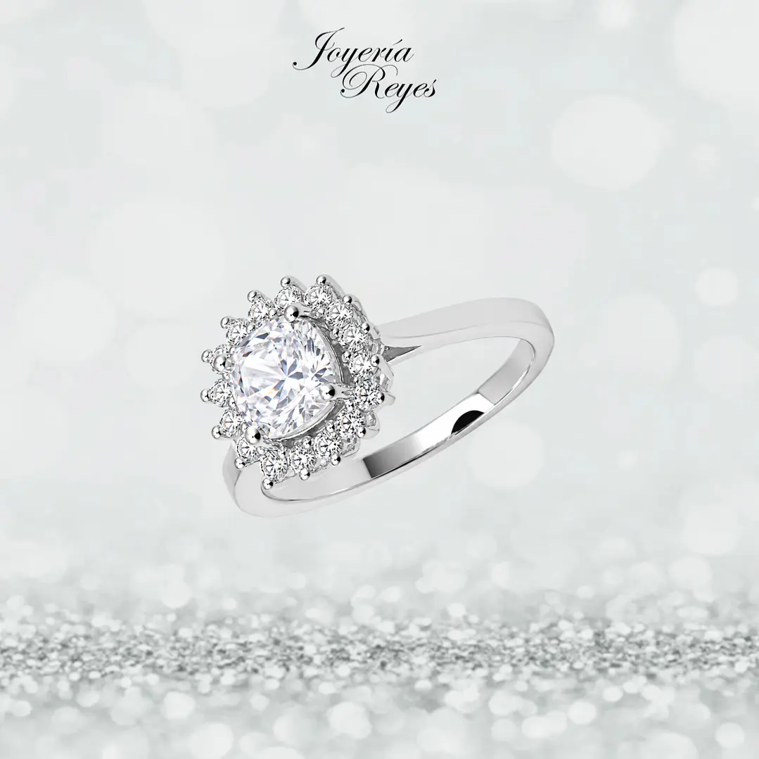 Anillo de plata rodinada fabricación Italiana - ley 925 - modelo SL32449A1  1