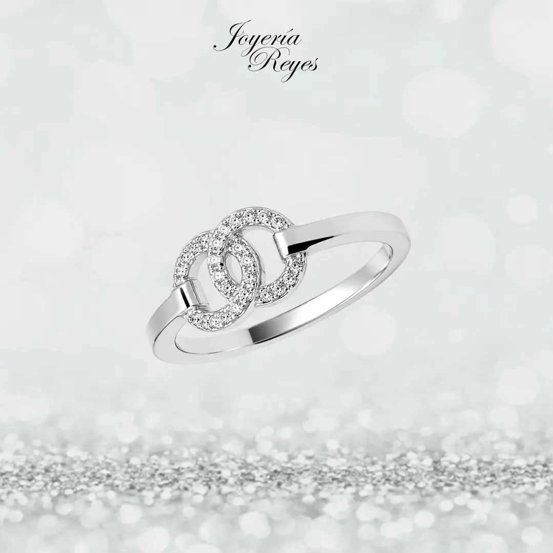 Anillo de plata rodinada fabricación Italiana - ley 925 - modelo SL32490A1 1