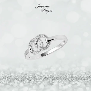 Anillo de plata rodinada fabricación Italiana - ley 925 - modelo SL32490A1