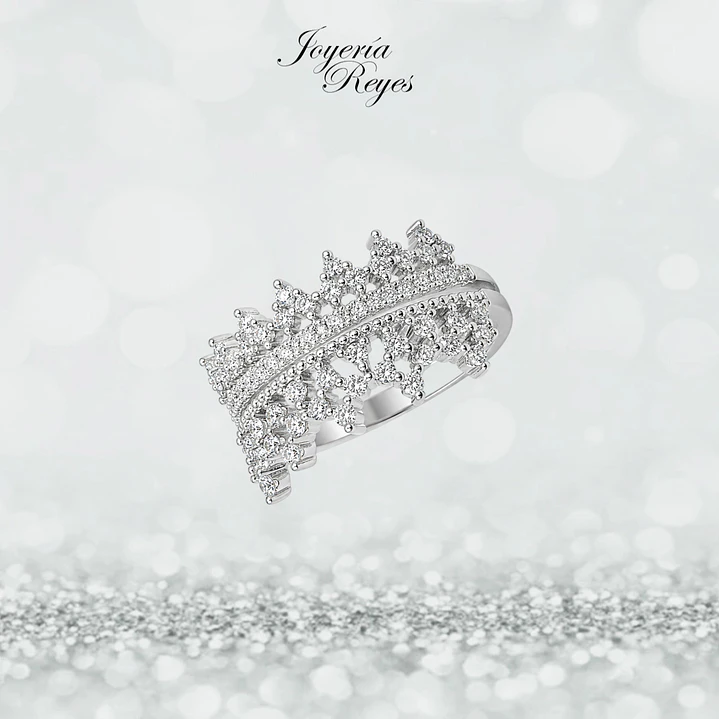 Anillo de plata rodinada fabricación Italiana - ley 925 - modelo SL32607A1 1