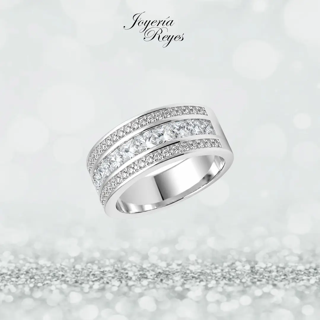 Anillo de plata rodinada fabricación Italiana - ley 925 - modelo SL32682A1 1