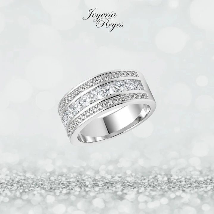 Anillo de plata rodinada fabricación Italiana - ley 925 - modelo SL32682A1 1