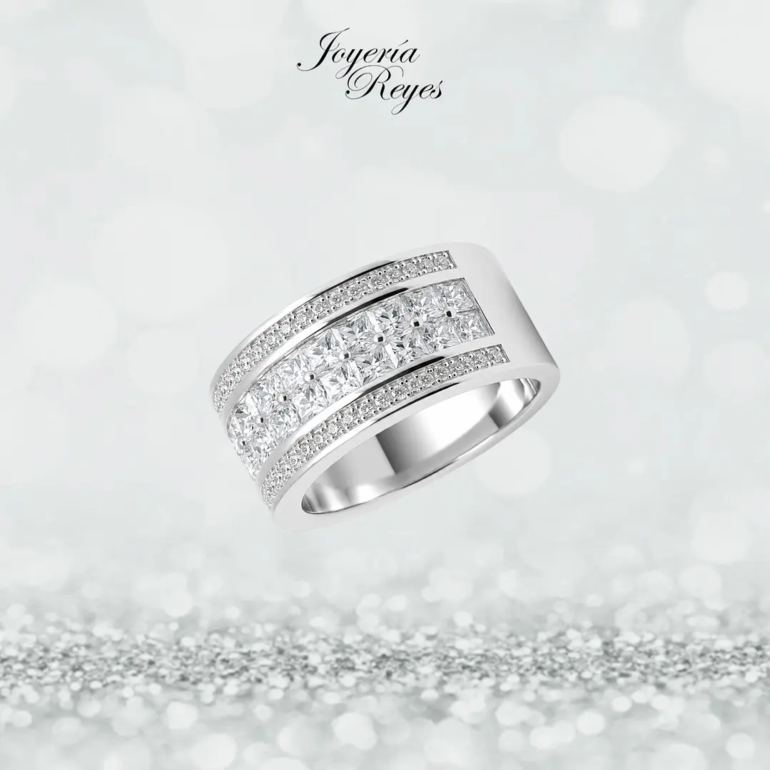 Anillo de plata rodinada fabricación Italiana - ley 925 - modelo SL32684A1 1