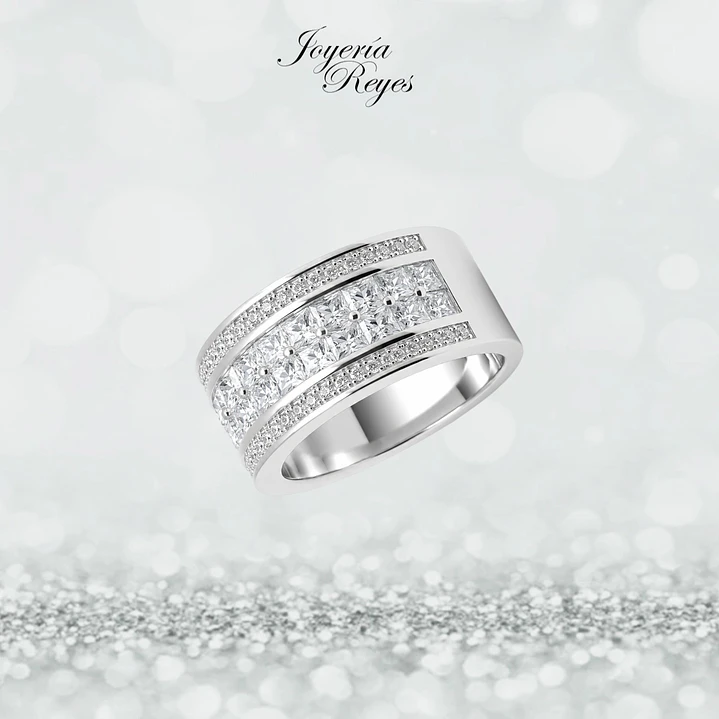 Anillo de plata rodinada fabricación Italiana - ley 925 - modelo SL32684A1 1