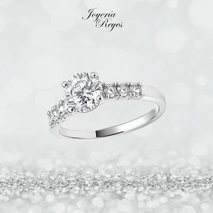 Anillo de plata rodinada fabricación Italiana - ley 925 - modelo SL39261A1