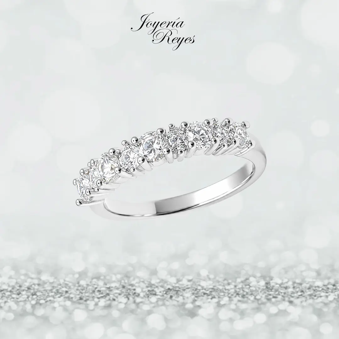 Anillo de plata rodinada fabricación Italiana - ley 925 - modelo SL39263A1 1
