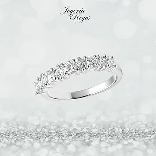 Anillo de plata rodinada fabricación Italiana - ley 925 - modelo SL39263A1