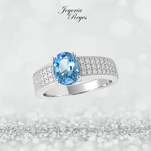 Anillo de plata rodinada fabricación Italiana - ley 925 - modelo SL60029M1