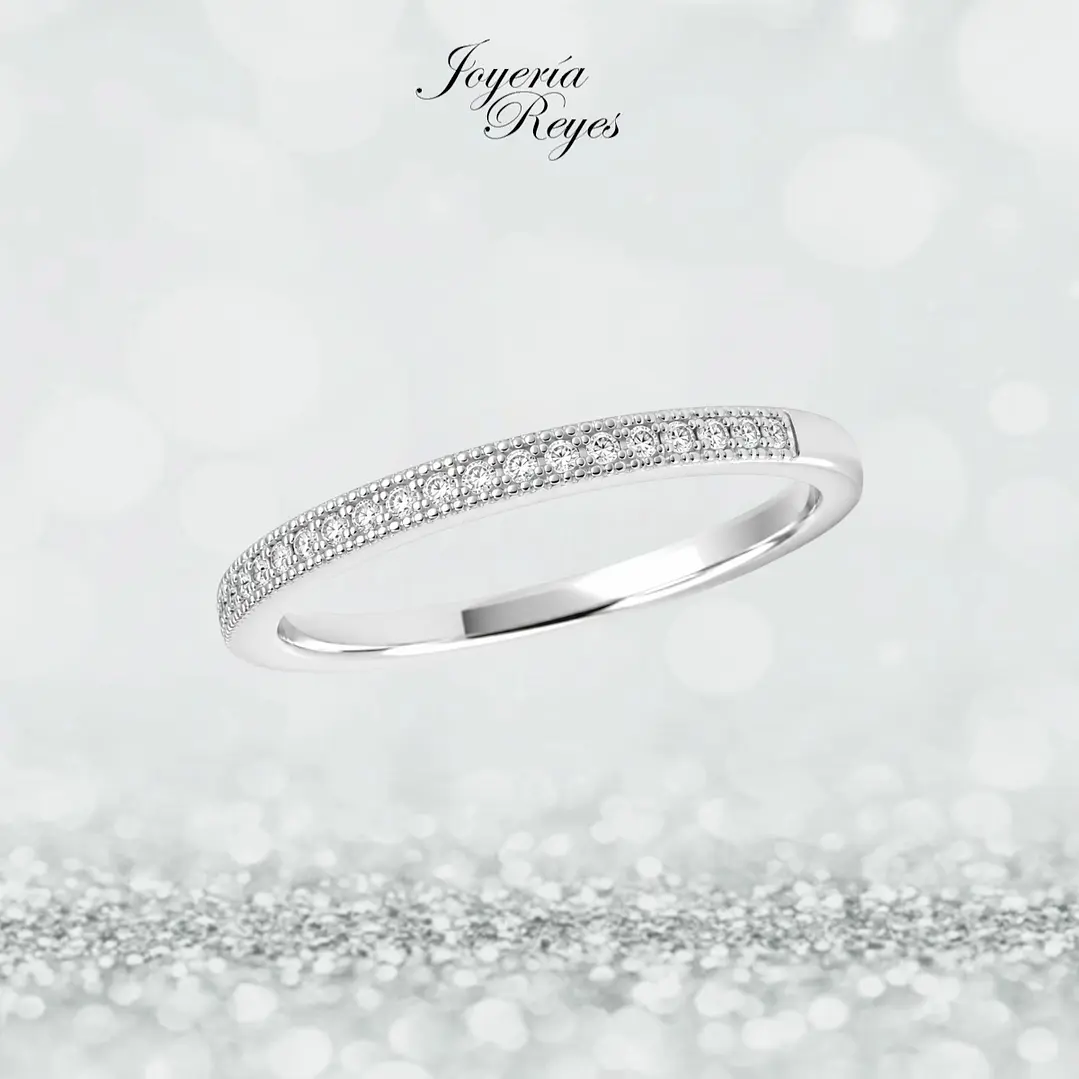 Anillo de plata rodinada fabricación Italiana - ley 925 - modelo SL60268A1 1