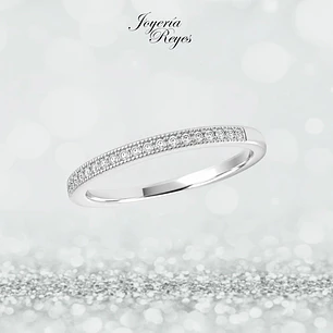 Anillo de plata rodinada fabricación Italiana - ley 925 - modelo SL60268A1
