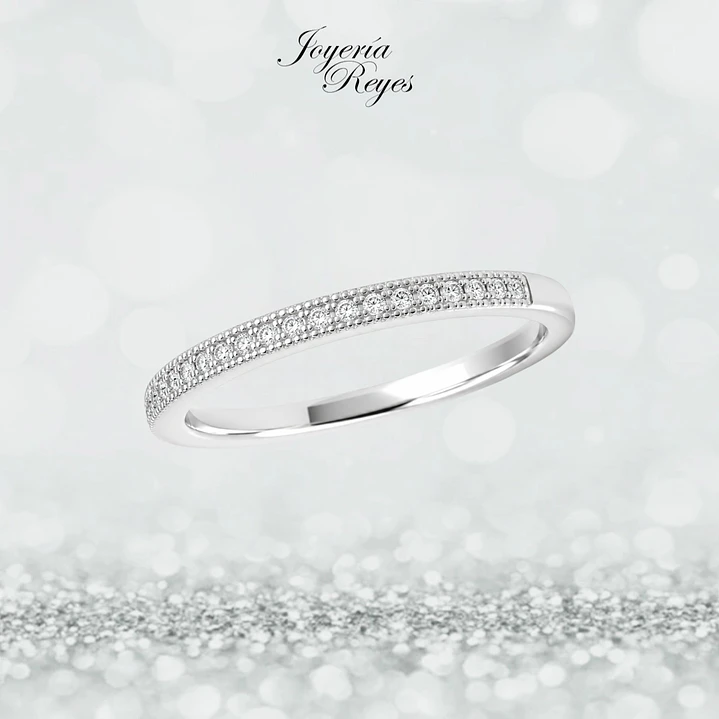 Anillo de plata rodinada fabricación Italiana - ley 925 - modelo SL60268A1 1