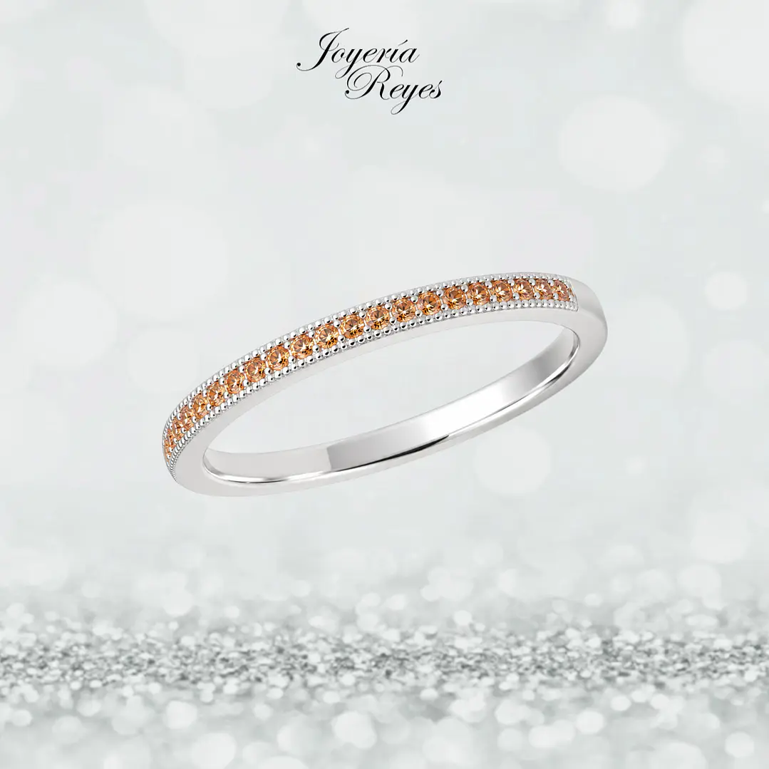 Anillo de plata rodinada fabricación Italiana - ley 925 - modelo SL60268D1 1
