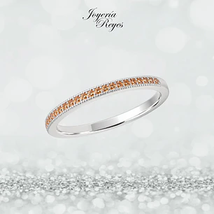 Anillo de plata rodinada fabricación Italiana - ley 925 - modelo SL60268D1
