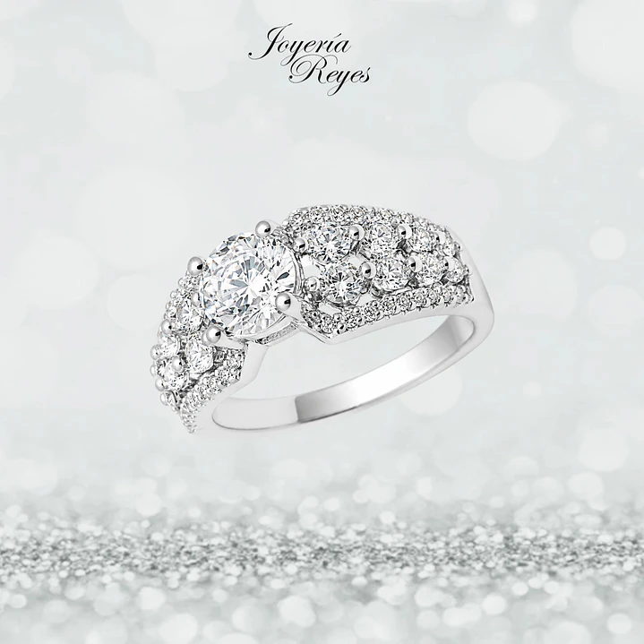 Anillo de plata rodinada fabricación Italiana - ley 925 - modelo SL90317A1 1