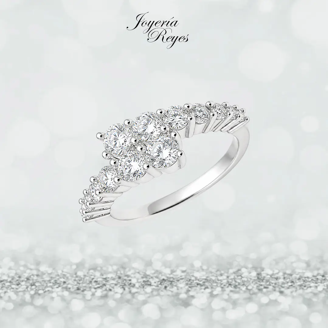 Anillo de plata rodinada fabricación Italiana - ley 925 - modelo SL90373A1 1
