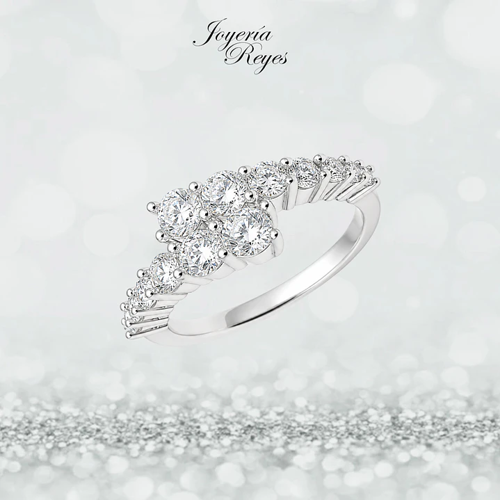 Anillo de plata rodinada fabricación Italiana - ley 925 - modelo SL90373A1 1