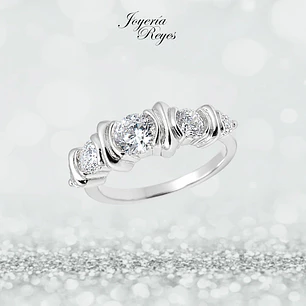 Anillo de plata rodinada fabricación Italiana - ley 925 - modelo SL90375A1