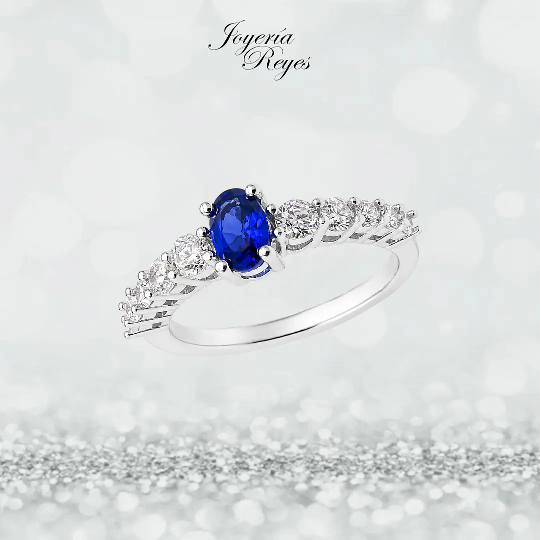 Anillo de plata rodinada fabricación Italiana - ley 925 - modelo SL90435J1 1