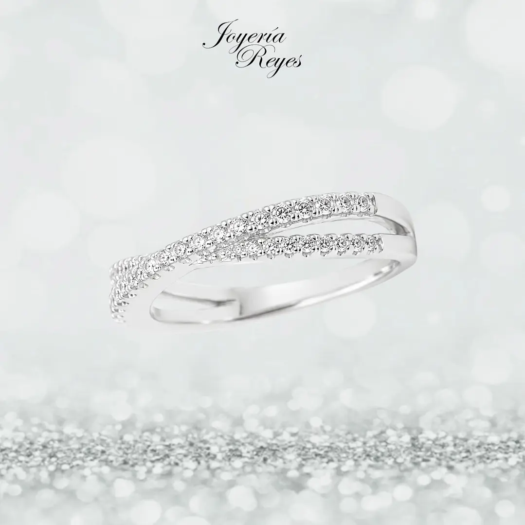 Anillo de plata rodinada fabricación Italiana - ley 925 - modelo SL90503A1 1