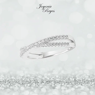 Anillo de plata rodinada fabricación Italiana - ley 925 - modelo SL90503A1