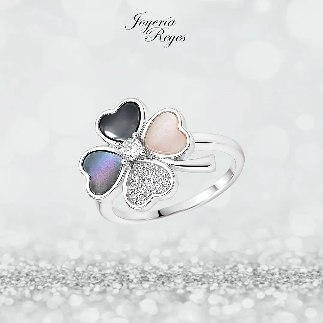 Anillo de plata rodinada fabricación Italiana - ley 925 - modelo SL90504A1V1 1