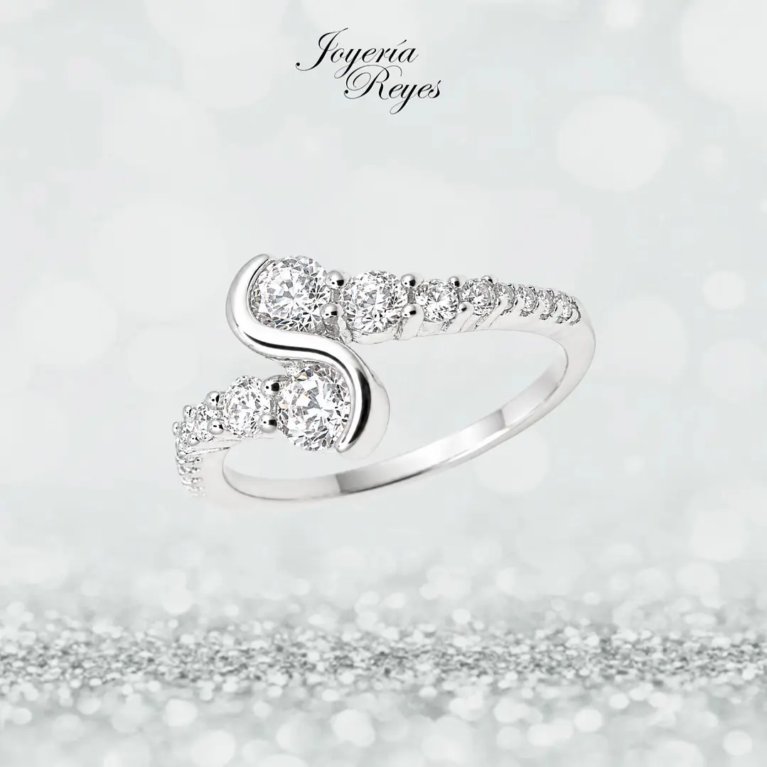 Anillo de plata rodinada fabricación Italiana - ley 925 - modelo SL90532A1 1