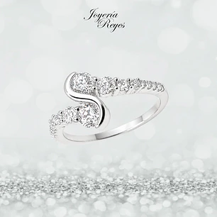 Anillo de plata rodinada fabricación Italiana - ley 925 - modelo SL90532A1