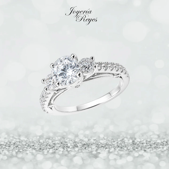 Anillo de plata rodinada fabricación Italiana - ley 925 - modelo SL90580A2T 1