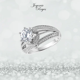 Anillo de plata rodinada fabricación Italiana - ley 925 - modelo SL90590A1