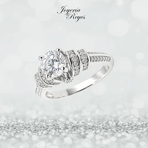 Anillo de plata rodinada fabricación Italiana - ley 925 - modelo SL90597A1