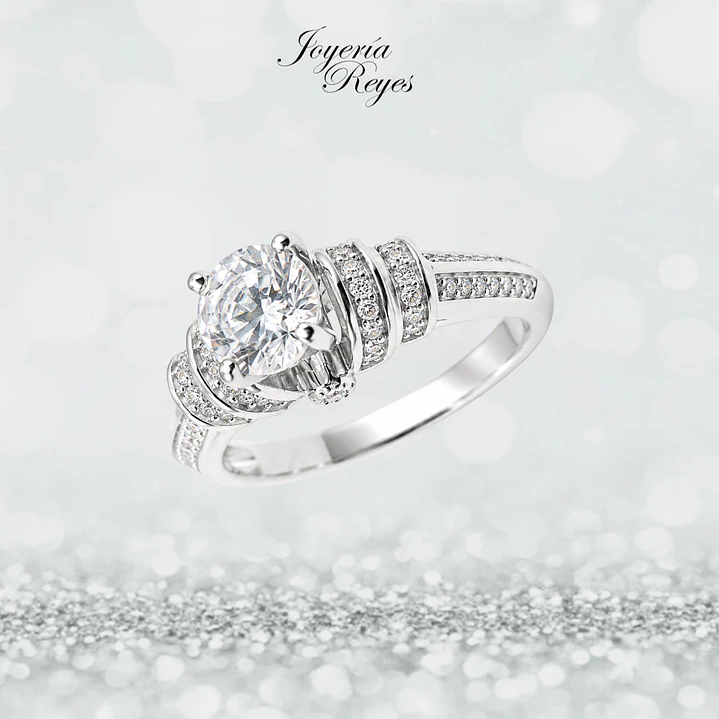 Anillo de plata rodinada fabricación Italiana - ley 925 - modelo SL90597A1 1