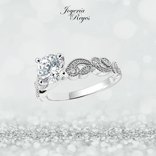 Anillo de plata rodinada fabricación Italiana - ley 925 - modelo SL90622A2T
