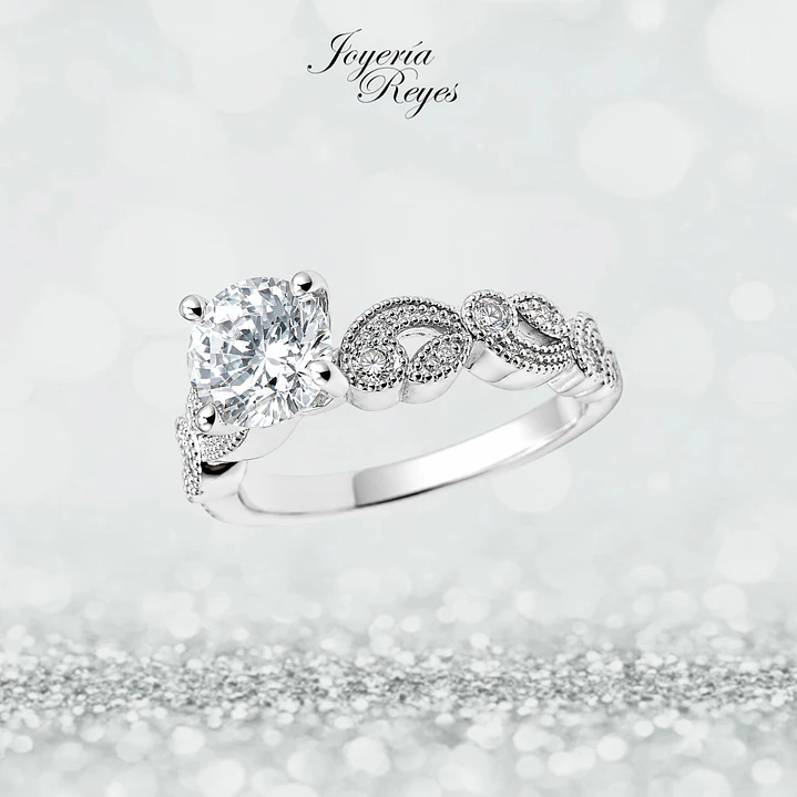 Anillo de plata rodinada fabricación Italiana - ley 925 - modelo SL90622A2T 1