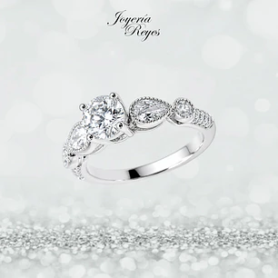 Anillo de plata rodinada fabricación Italiana - ley 925 - modelo SL90623A2T