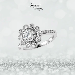 Anillo de plata rodinada fabricación Italiana - ley 925 - modelo SL90755A1