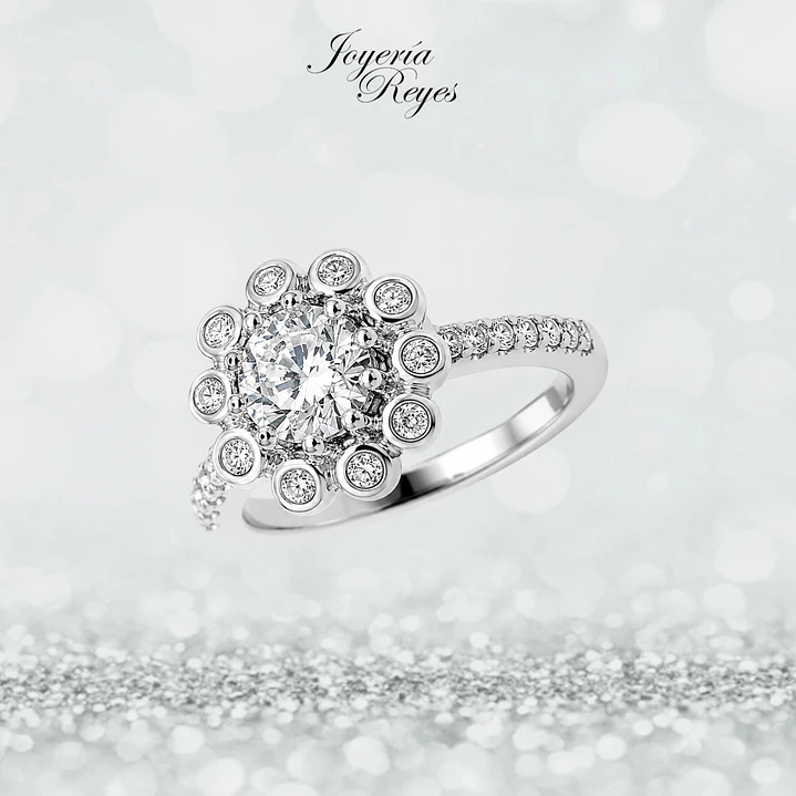 Anillo de plata rodinada fabricación Italiana - ley 925 - modelo SL90755A1 1