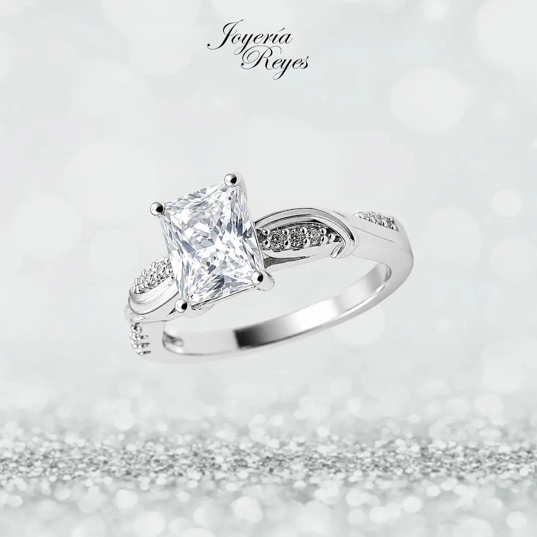 Anillo de plata rodinada fabricación Italiana - ley 925 - modelo SL90766A1T 1