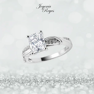 Anillo de plata rodinada fabricación Italiana - ley 925 - modelo SL90766A1T