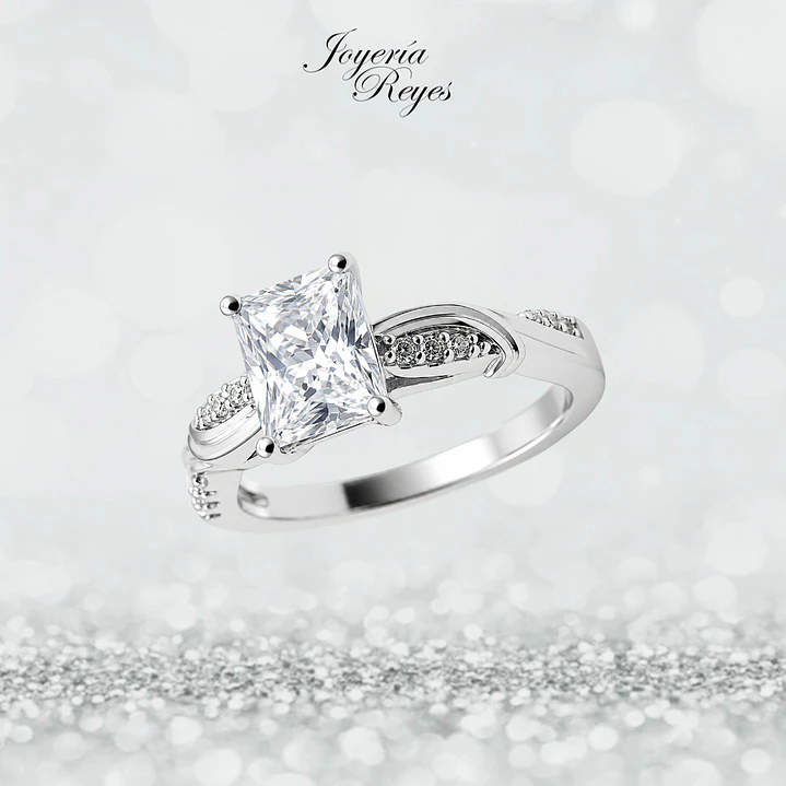 Anillo de plata rodinada fabricación Italiana - ley 925 - modelo SL90766A1T 1