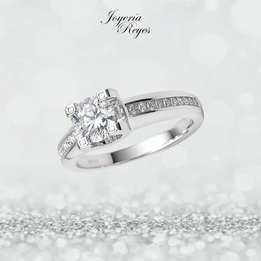 Anillo de plata rodinada fabricación Italiana - ley 925 - modelo SL90771A1 1