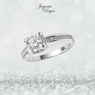 Anillo de plata rodinada fabricación Italiana - ley 925 - modelo SL90771A1