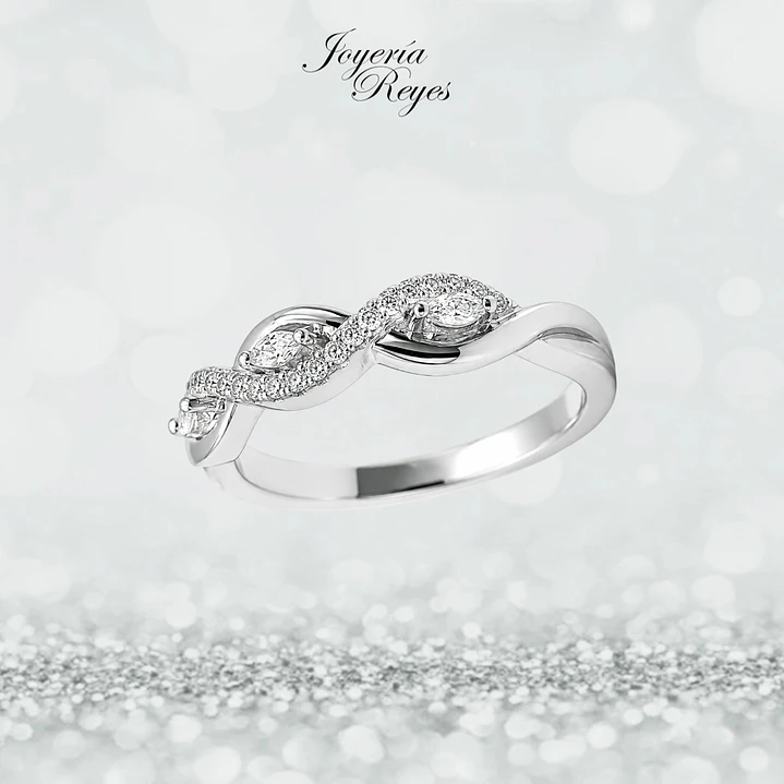 Anillo de plata rodinada fabricación Italiana - ley 925 - modelo SL90779A1 1