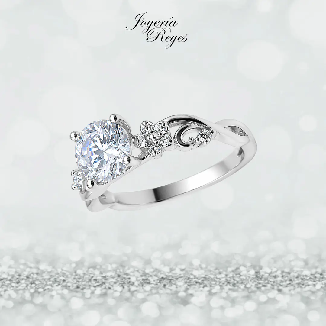 Anillo de plata rodinada fabricación Italiana - ley 925 - modelo SL90781A1 1
