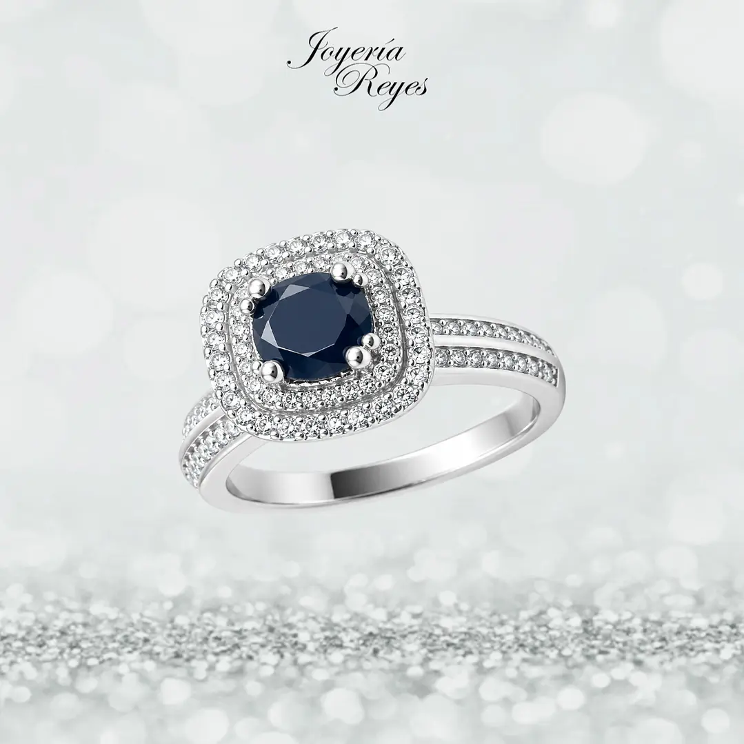 Anillo de plata rodinada fabricación Italiana - ley 925 - modelo SL90799H1 1