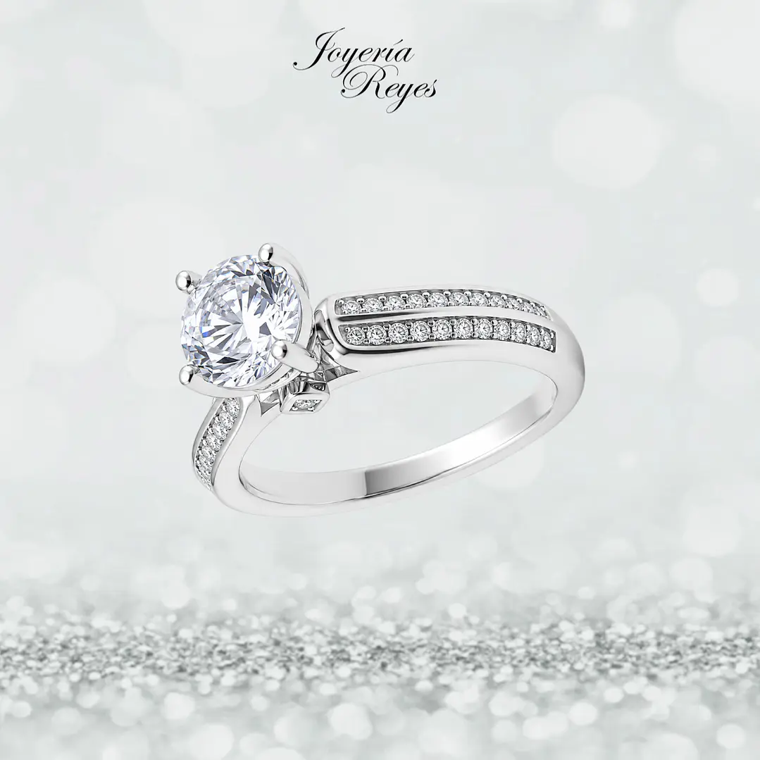Anillo de plata rodinada fabricación Italiana - ley 925 - modelo SL90800A1VI 1