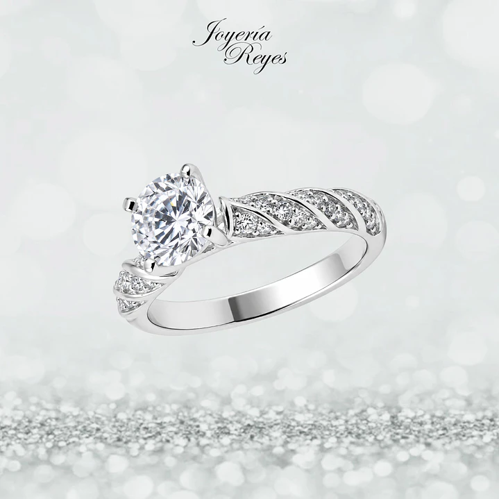 Anillo de plata rodinada fabricación Italiana - ley 925 - modelo SL90814A1 1