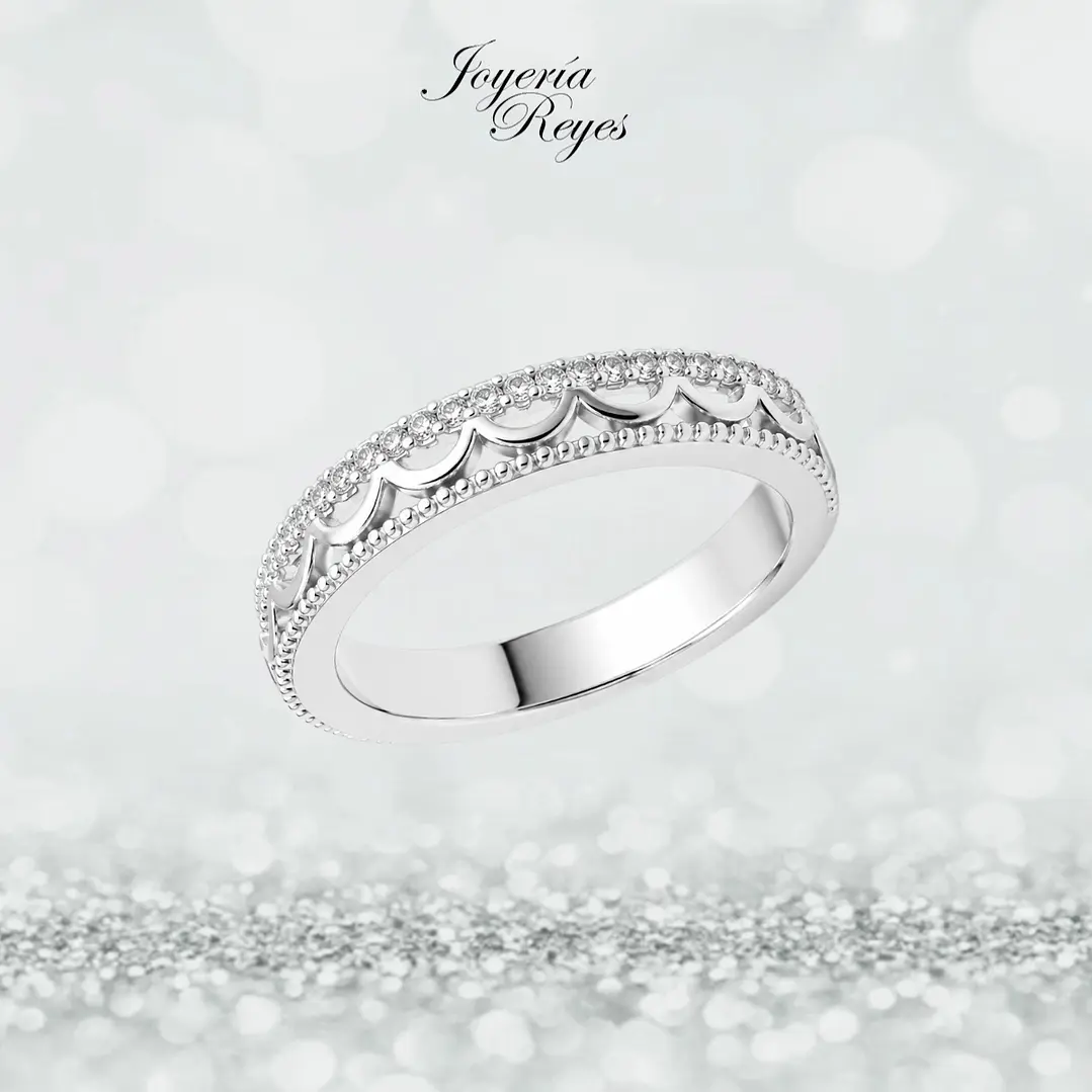 Anillo de plata rodinada fabricación Italiana - ley 925 - modelo SL90819A1VI 1