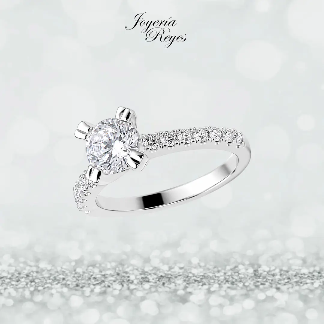 Anillo de plata rodinada fabricación Italiana - ley 925 - modelo SL90823A1T 1
