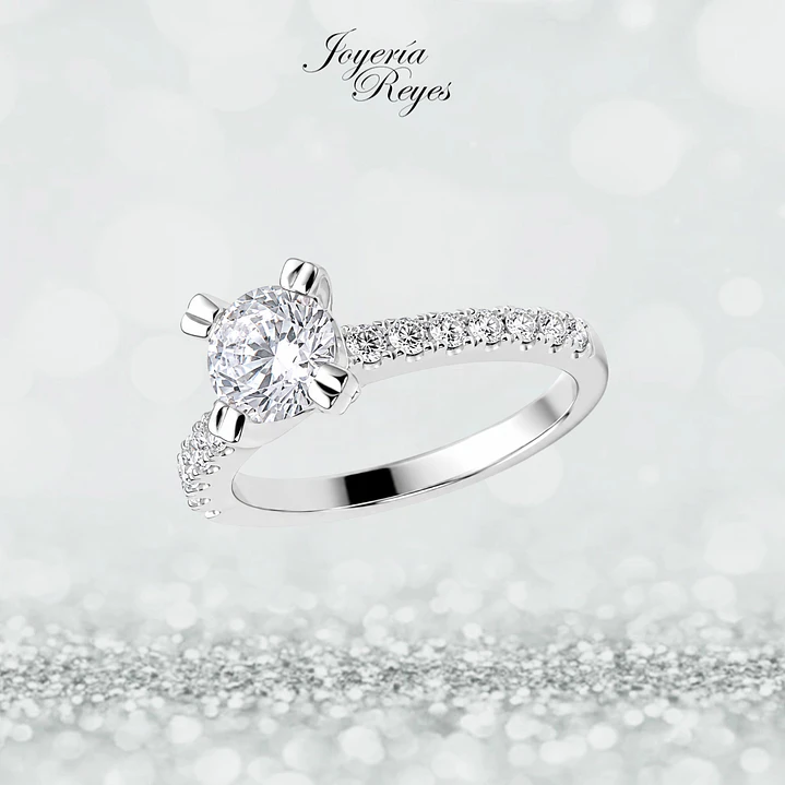 Anillo de plata rodinada fabricación Italiana - ley 925 - modelo SL90823A1T 1