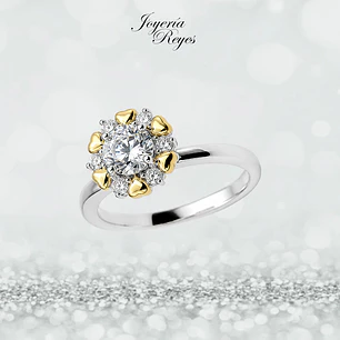 Anillo de plata rodinada fabricación Italiana - ley 925 - modelo SL90843W1 